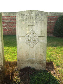 Private Walter Long. 33520. 