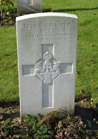 Private Edward Chelton. 13200.