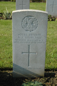 Private Albert Joseph Shorland. 40782.