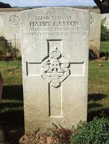 Private Harry Easton, 33246.