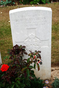 Corporal Horace William Matthews. 29744. 