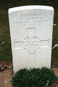 Private Harry Newton. 42412. 