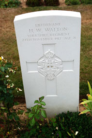 Lieutenant Harold William Walton.