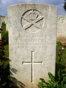 Private Thomas Widdowfield. 137642. 