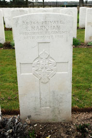 Private Edgar Markham. 22766.