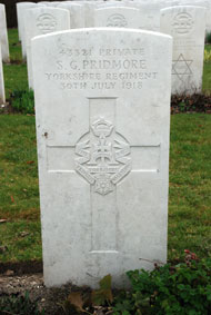 Private Sydney George Pridmore. 43321.