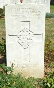 Private Harold Pearson. 28807. 
