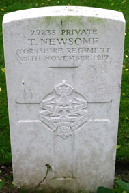 Private Lewis Newsome. 27238. 
