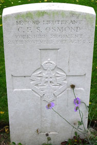 Second Lieutenant Charles Frederick Squire Osmond.