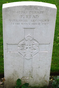 Private Fred Read. 41788. 