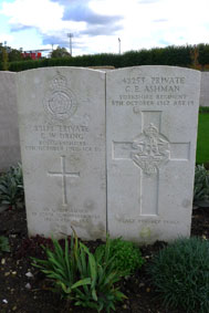 Private Gordon Edward Ashman. 42253.