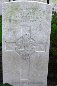 Lance Corporal Charles Ball. 15686. 