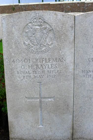 Rifleman George Henry Bayles. 40601. 