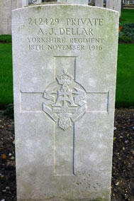 Private Alfred James Dellar. 342249.