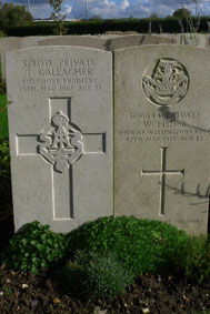 Private Thomas Gallagher. 3/8012. 