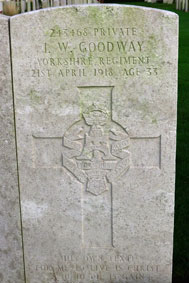 Private John William Goodway. 243468. 