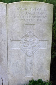 Private James Ernest Jackson. 46504.