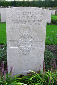 Corporal David William King, 3882. 