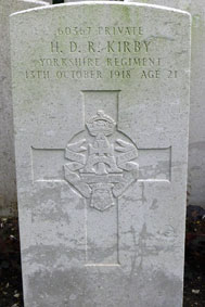 Private Horace Dodsworth Robinson Kirby. 60367. 