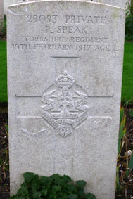 Private Peter Speak. 29093. 