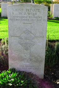 Private Walter Joseph Webb. 6150. 