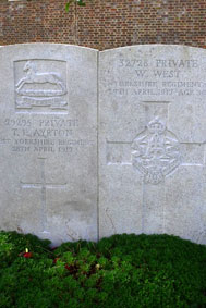 Private William West, 32728. 