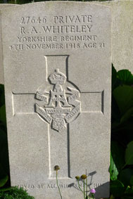 Private Richard Albert Whiteley. 27646. 