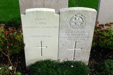 Italian Private Soldier, J Zilli, interred beside Private Hanbury, 30960.