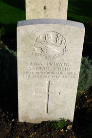 Private Samuel S Reid, 2366.