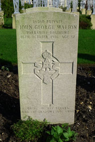 Private John George Walton. 16360. 