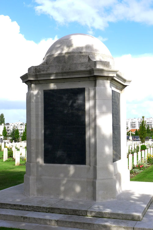 The Memorial to Those Lost at Sea Due to Mines and Torpedoes, Ste. Marie Cemetery (Le Havre)