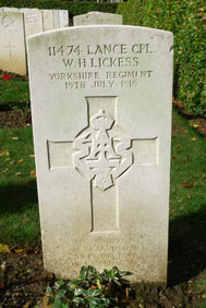 Lance Corporal William Henry Lickess. 11474.
