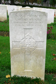 Private Edmund Wright. 31358.