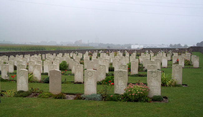 View of the Tranchee de Mecknes Cemetery