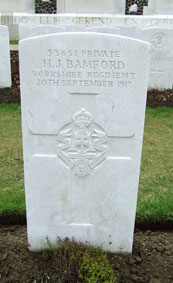 Private Henry James Bamford, 33651. 