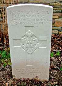Lance Corporal David Bainbridge. 12349. 