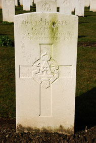 Private George Chatt. 16595. 
