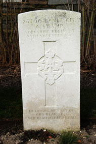 Lance Corporal Arthur Stamp. 25300. 