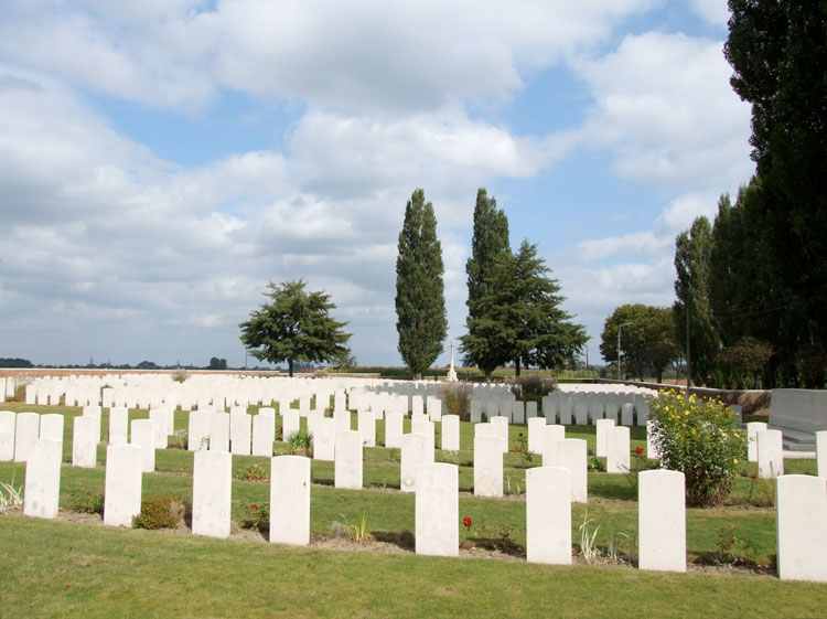 A view of Voormezeele Enclosure No 3 Cemetery