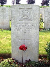 Lance Corporal S J Blackman. 22962