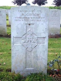 Private Albert Gibson. 33073.