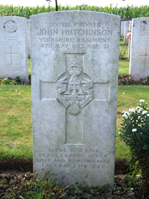 Private John Hutchinson. 200321.