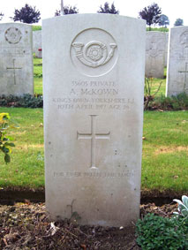 Private Arthur McKown. 35605.