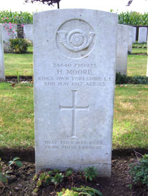 Private Henry Moore. 34640.