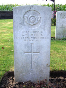 Private George William Myers. 34641.