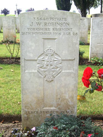 Private John William Robinson. 33440.