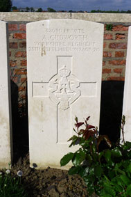 Private Albert Cudworth, 32030. 
