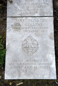 Private Andrew Collins. 7587. 