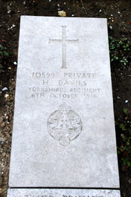 Private Harry Davies. 10599. 