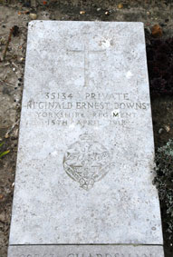 Private Reginald Ernest Downs. 35134. 